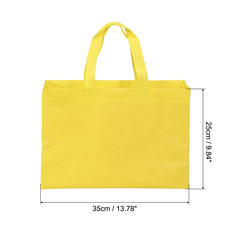 Unique Bargains Reusable Horizontal Style Non-Woven Fabric Gift Grocery Tote Bag, 2 of 5