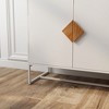 NicBex Accent Buffet Cabinet with Storage Modern Sideboard Cabinet Console Table with Solid Wood Structure and Square Shape Handle - 2 of 4