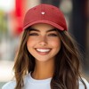 Dalix Heart Embroidered Cotton Summer Outdoor Baseball Cap Dad Hat Womens - 3 of 4