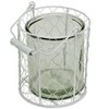 Cheung's Belen Round Glass Jar in White Wire Basket - X-Large - 2 of 4