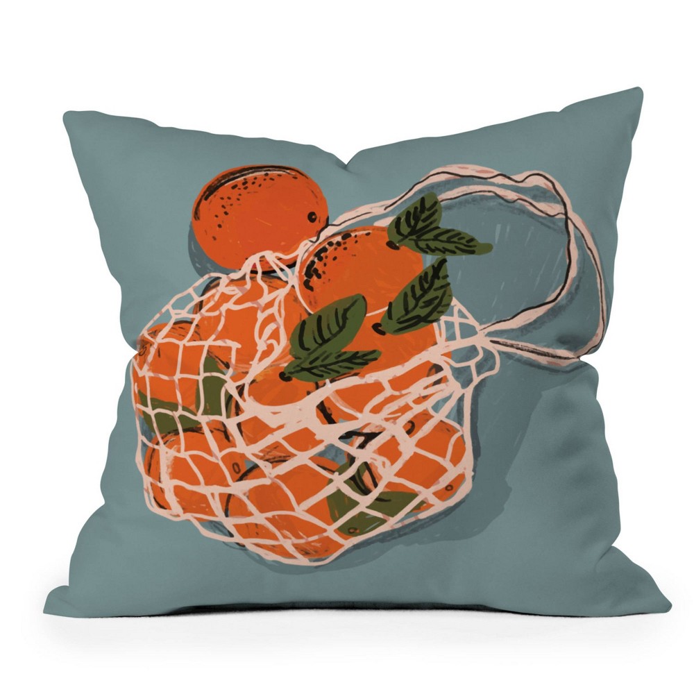 Photos - Pillow Deny Designs 26"x26" Britt Does Design Oranges Square Indoor Throw  26"x26"