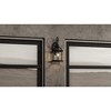 Urban Ambiance Luxury Transitional Outdoor Wall Sconce 18.125''H x 9.75''W,  Midnight Black Finish,  Greensboro Collection, UHP1377 - 3 of 4