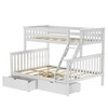 Twin XL Over Queen Bunk Bed With Storage Drawers - 2 of 4
