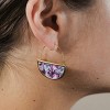SHINE by Sterling Forever Resin Half Moon Dangle Earrings - 2 of 3