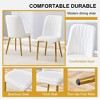 NicBex Dining Chairs Set of 2/4,Modern Dining Room Chairs with PU Cushion and Gold Metal Legs for Living Room,Kitchen and Bedroom - 4 of 4