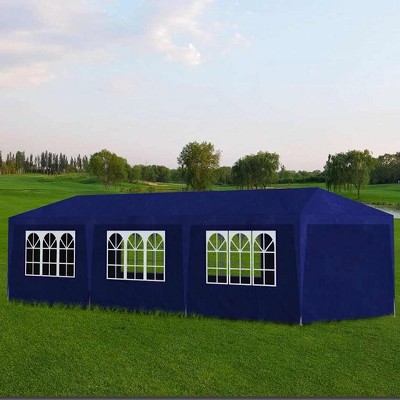 vidaXL Party Tent Blue Polyethylene Large Water-resistant materials
