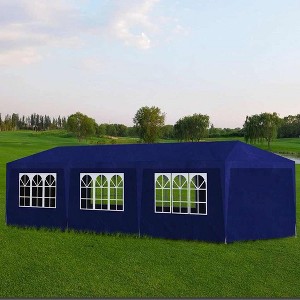 vidaXL Party Tent Blue Polyethylene Large Water-resistant materials - 1 of 4