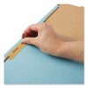 Universal Top Tab Classification Folders, 1" Expansion, 2 Fasteners, Letter Size, Light Blue Exterior, 25/Box - 3 of 4