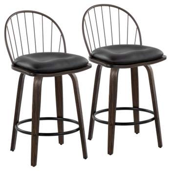Set of 2 Riley Counter Height Barstools - LumiSource
