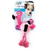 Allforpaws Ultrasonic Dj Flamingo Plush Dog Toy, Pink - 2 of 4