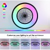 HUMHOLD 24 Inch Smart Ceiling Fan with Lights and Remote/APP Control - 3 of 4