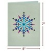 Paper Love Snowflake Flower Pop Up Card, For Winter, Christmas, Holidays, 5" x 7" - 2 of 4