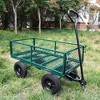 SKRAN Solid Wheels Large-Capacity mesh Steel Garden Trolley with Detachable Side Without Inflatable Tires,The Load can Reach 1100 pounds - 2 of 4