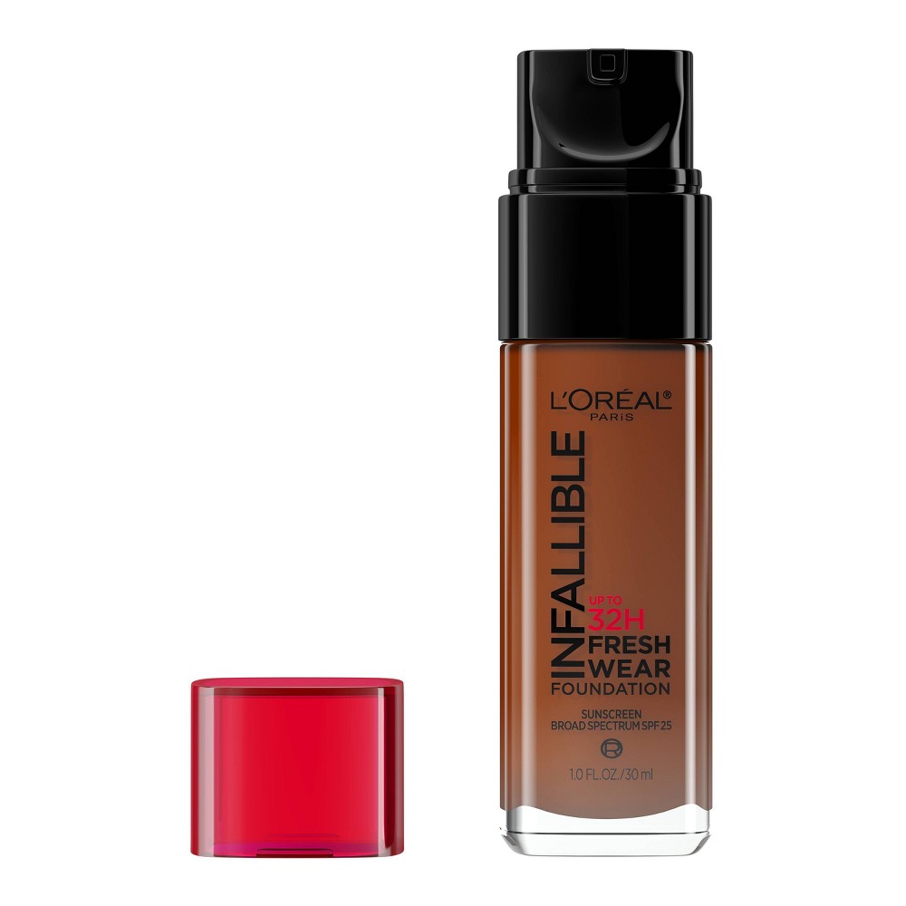 Photos - Foundation & Concealer LOreal L'Oreal Paris Infallible 32HR Fresh Wear Foundation with SPF 25 - 530 Deep Amber - 1 fl oz: Medium Coverage, Vegan, For Norm 