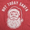 Mens Not Today Santa T Shirt Funny Christmas Party Holiday Graphic Tee - Crazy Dog Men's T Shirt - 2 of 4