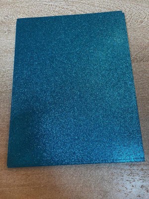 Dodger Blue, BLANK Glitter Cardstock