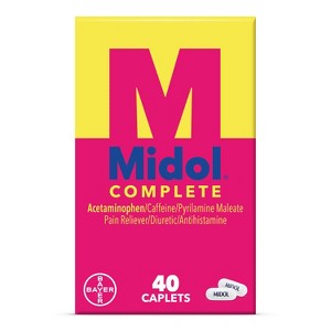 Midol Menstrual Symptom Relief Tablets - Acetaminophen - 40ct - 1 of 4