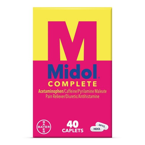 Midol Menstrual Symptom Relief Tablets - Acetaminophen - 40ct - image 1 of 4