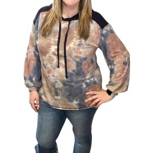 Women's Tie Dye Hoodie - honeyme - 1 of 3