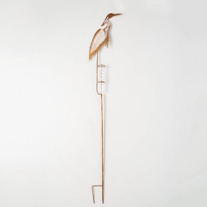 Sullivans 54.25" Crane Rain Gauge Yard Stake  Metal - 1 of 3