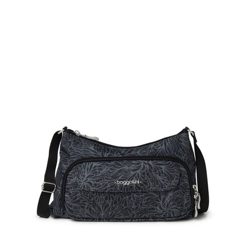 Baggallini 2-in-1 Convertible Belt Bag Midnight Blossom