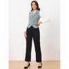 INSPIRE CHIC Women's Lapel Collar Dressy Versatile Racerback Waistcoat Suit Vest - 2 of 4