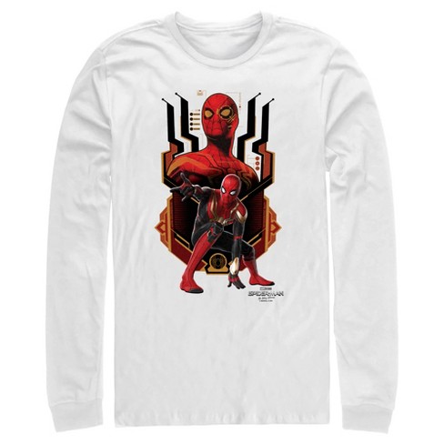 Men's Marvel Spider-Man: No Way Home Integrated Suit Long Sleeve Shirt -  White - X Large