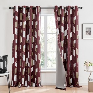 Deconovo Recycled Mountain Ash Blackout Curtains(2 Panels) - 1 of 4