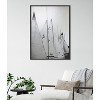 Kate & Laurel All Things Decor 28"x38" Sylvie Sailboats L14 #2 Framed Metallic Canvas Wall Art by Alicia Bock: Modern Nautical Decor - 3 of 3