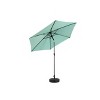 KWPZQEB 9' Outdoor Patio Umbrella, Outdoor Table Umbrella, Yard Umbrella with 6 Sturdy Ribs, Push Button Tilt and Crank (Base Not Included) - 2 of 4