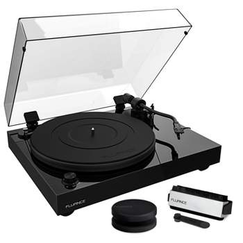 Fluance RT82 Reference Vinyl Turntable Record Player with Record Weight and Vinyl Cleaning Kit
