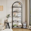 Coucheta 70 Inch Tall Arched Bookshelf – 5-Tier Tall Bookcase, Multiple colors Modern Storage Shelf, Holds 30lbs/Shelf for Living Room & Bedroom - 3 of 4