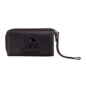 Evergreen NCAA James Madison Dukes Black Leather Women's Wristlet Wallet Officially Licensed with Gift Box - 1 of 1