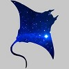Men's Design By Humans Space Manta Ray By Shrenk T-Shirt - 2 of 4