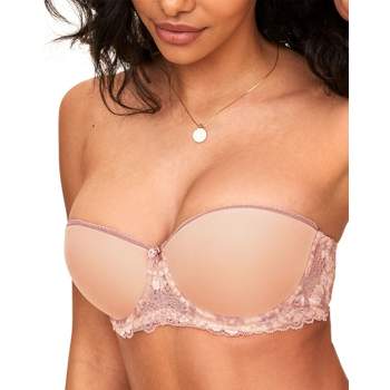 Women's Plus Size Underwire Ultra Support Non-padded Push Up Convertible  Multi-Way Strapless Bra C D DD E F Cup Tube Top