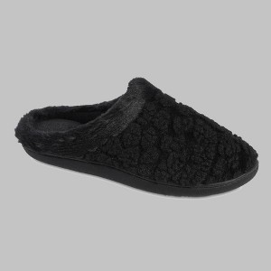 Isotoner Women's Isla Cheetah Faux Fur Hoodback Slippers - 1 of 4