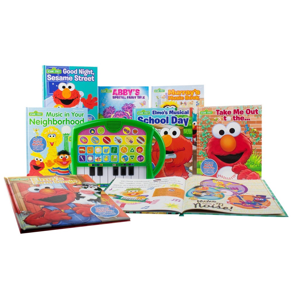 Pi Kids Sesame Street My First Music Fun Keyboard Composer & 8-Book ...