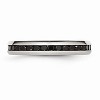 Black Bow Jewelry 4mm Stainless Steel And Black Cubic Zirconia Stackable Band - 3 of 4