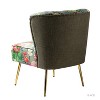 Urbain Wooden Upholstery Accent Side Chair with Tufted Back | Karat Home - 4 of 4