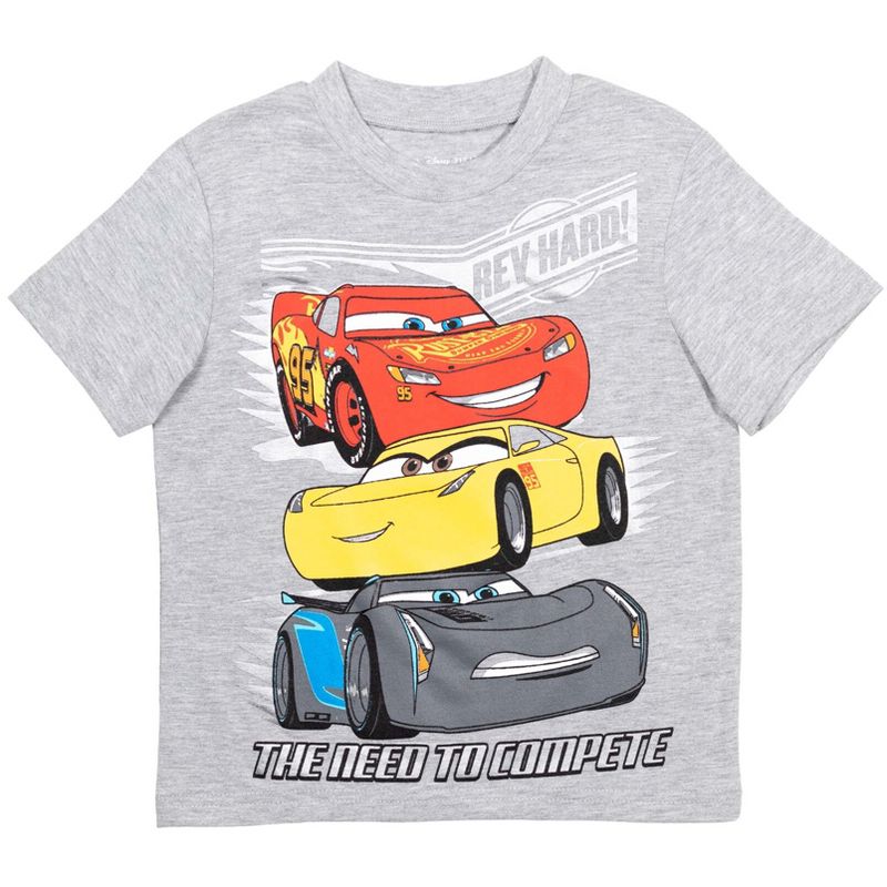 Disney Pixar Cars Lion King Lightning McQueen T-Shirt and Mesh Shorts Outfit Set Toddler, 2 of 8