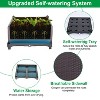 NAYSAYE Planters Raised Garden Bed Self Watering Tray Durable PP Material for Outdoor Garden Patio Balcony, Brown, 11.8"*11.8"*13.8" - 4 of 4