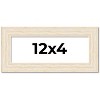 PosterPalooza | 12x4 Wide Barnwood Picture Frame, UV Acrylic, 6 Finishes - Grey, Brown, White, and Black - 2 of 4