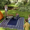 Outsunny Outdoor Patio Rug, Large Camping Carpet with Carrying Bag, Waterproof Plastic Straw, Reversible, Gourd Border - 3 of 4