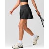 FIONECA Pleated Tennis Skirt for Women with Pockets Shorts Women's High Waisted Lightweight Athletic Golf Skorts Skirts - 3 of 4