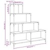 vidaXL Bookcase 4-Stair Storage Bookshelf Display Cabinet Engineered Wood - 3 of 4