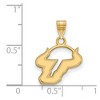 Black Bow Jewelry 14k Yellow Gold Plated Sterling Silver South Florida Bulls NCAA Small Pendant - 2 of 3