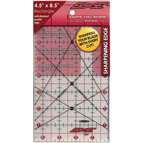 Sullivans 6 1/2 x 12 1/2-inch The Cutting Edge Frosted Ruler