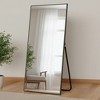 HomeRoots 71" Black Metal Framed Leaning or Hanging Full Length Mirror - 2 of 4