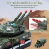 Skirfy Tank Toys for Boys, Army Toys Tank with 6PCS Alloy Die-Cast Army Vehicles with Light & Sound, green - 4 of 4