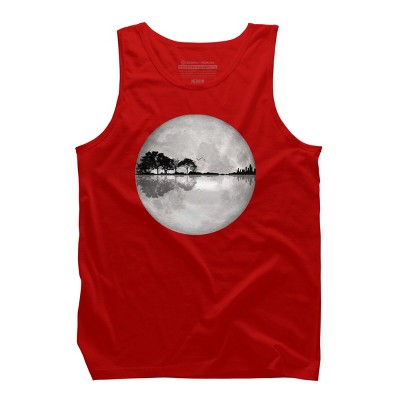 Men's Design By Humans Moonlight Nature Guitar II By Maryedenoa Tank Top